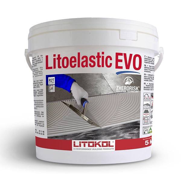 The Tile Doctor Litokol Litoelastic Evo Glass Tile And Stone Adhesive, 11 Lbs.