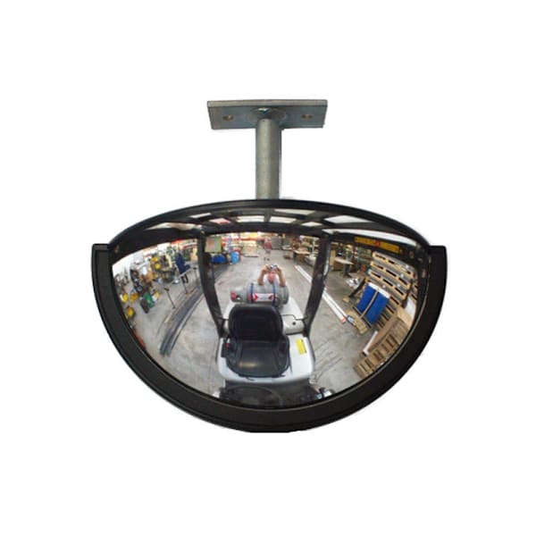 Duravision™ 9" X 4" Forklift Half Dome Acrylic Convex Mirror