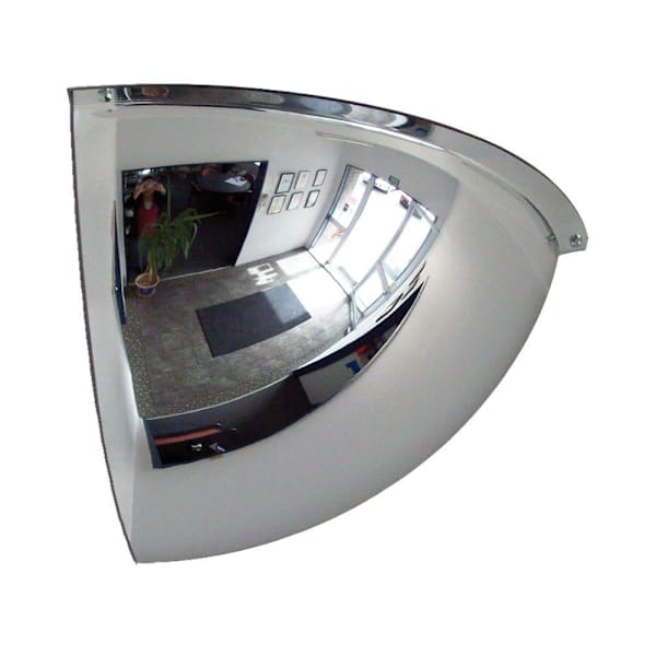 Duravision™ 12" Quarter Dome Acrylic Convex Mirror