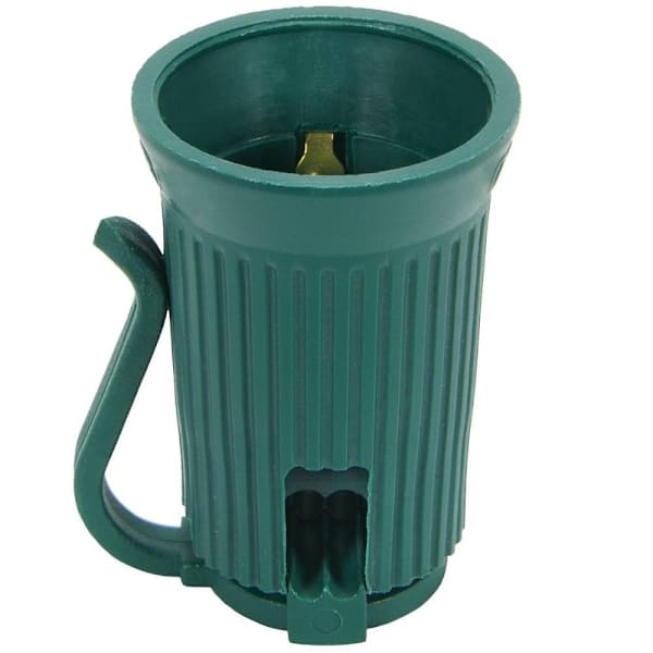 Wintergreen Lighting C9 Sockets, Spt1w, Green, 100 Per Pack