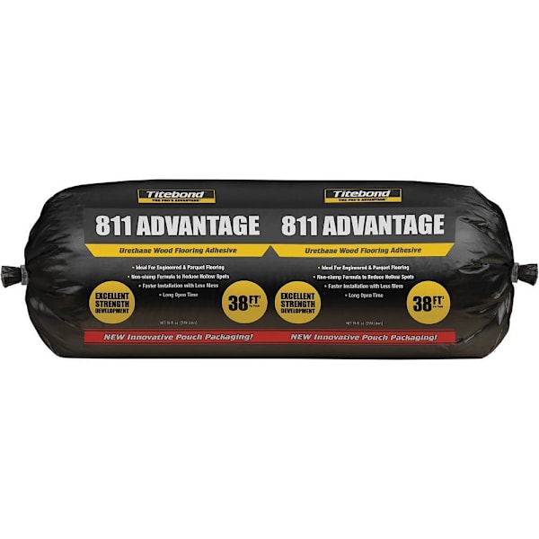 Titebond 811 Advantage Wood Flooring Adhesive, 4 - 0.75 Gal Pouch / 3.5 Gal Pail