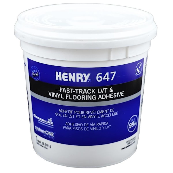 Henry 647 Plumpro Luxury Vinyl Tile And Plank Flooring Adhesive, 1 Gallon