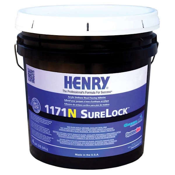 Henry 1171 Surelock Wood Floor Adhesive, 4 Gallon