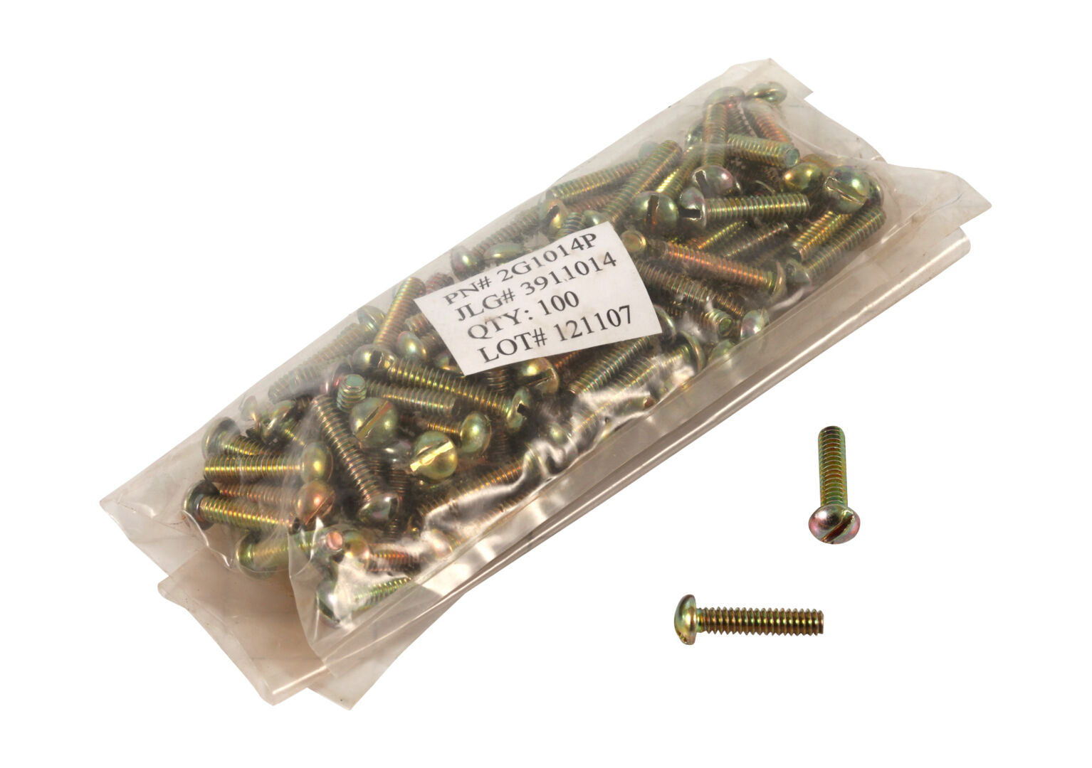 3911014-100 Scr Rd Hd.10-24 X.875, Qty=100 | JLG
