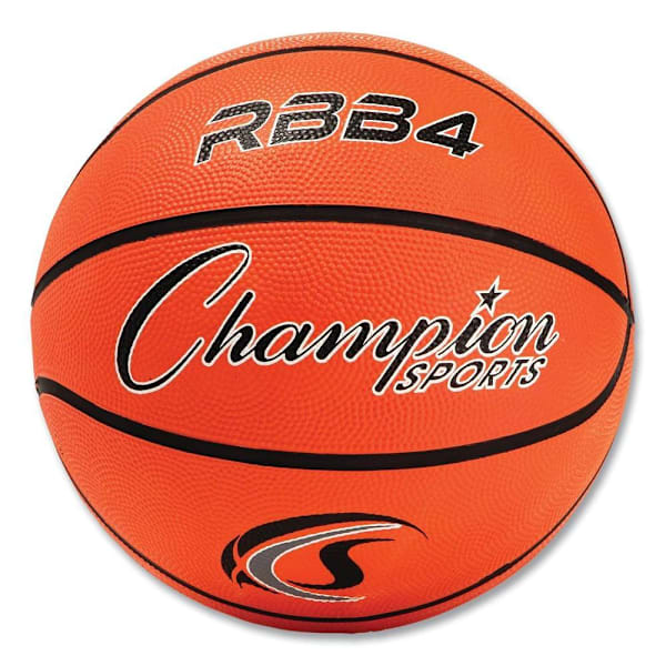 Champion Sports Rubber Sports Ball, Basketball, No. 6 Size, Orange