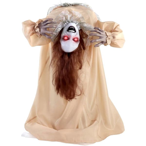 Haunted Hill Farm 3'4" Touch-Activated Possessed Backbend Lady