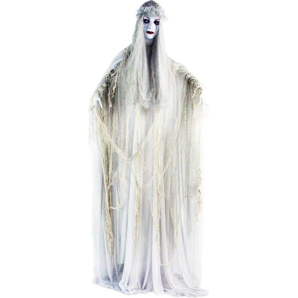 Haunted Hill Farm 5'7" Animatronic Ghost Bride With Lights And Sound