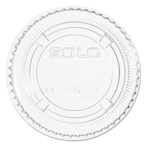 Dart Portion Cup Lids, Fits 1.5 To 2.5oz Portion Cups Clear Plastic Case Of 2500