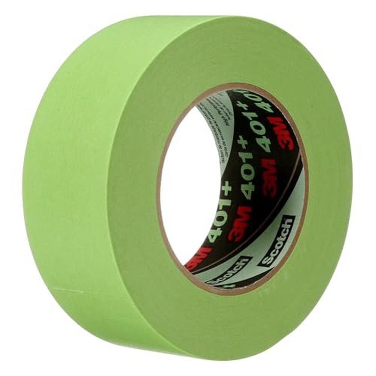 3M 401+ High Performance Masking Tape, 2 Inches x 60 Yards, Green