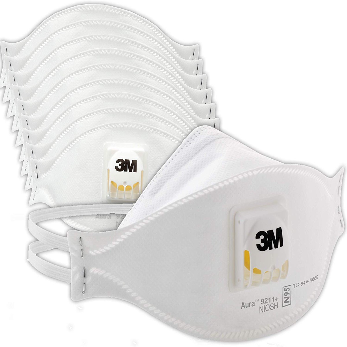 3M Aura Particulate Respirator 9211+, N95 10PK