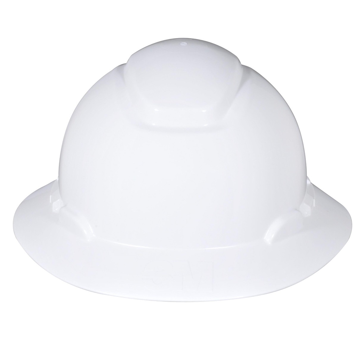 3M Full Brim Hard Hat H-801R-UV, White 4-Point Ratchet Suspension, with Uvicator