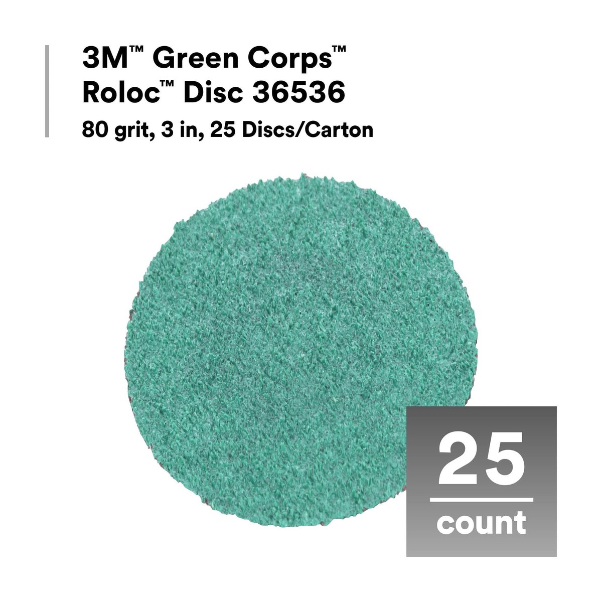 3M Green Corpsr Roloc Disc or Belt