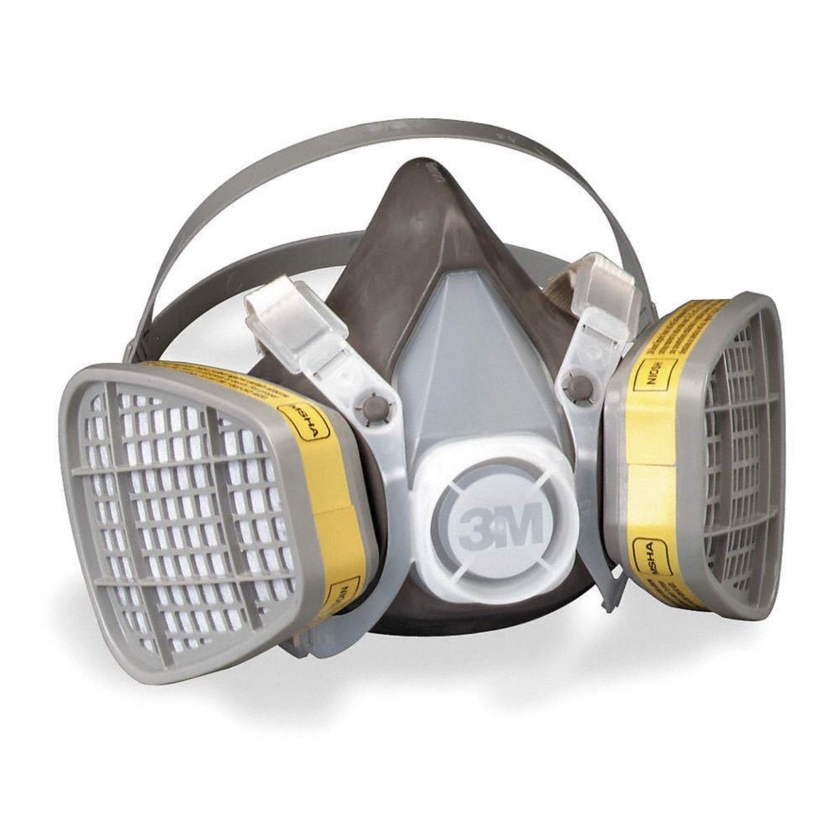 3M Half Facepiece Disposable Respirator Assembly 5303, Organic Vapor/Acid Gas, Large