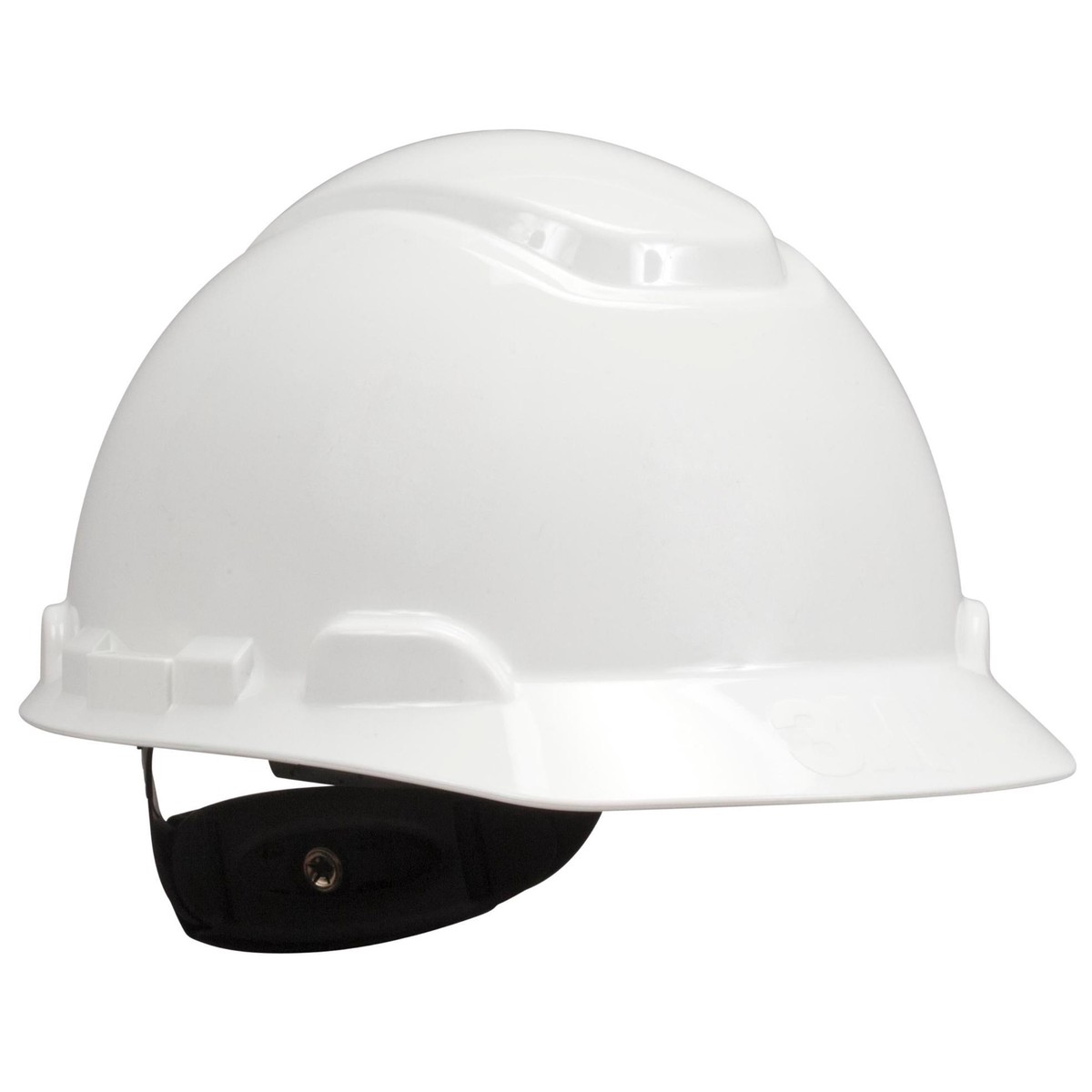 3M Hard Hat, White 4-Point Ratchet Suspension H-701R