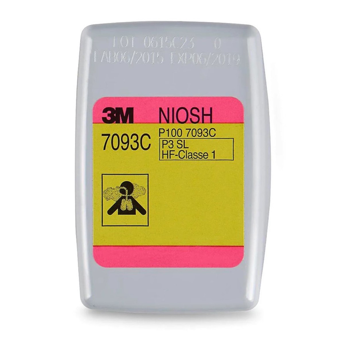 3M Hydrogen Fluoride Cartridge/Filter 7093C, P100, with Nuisance Level Organic Vapor and Acid Gas Relief 6 PAIRS