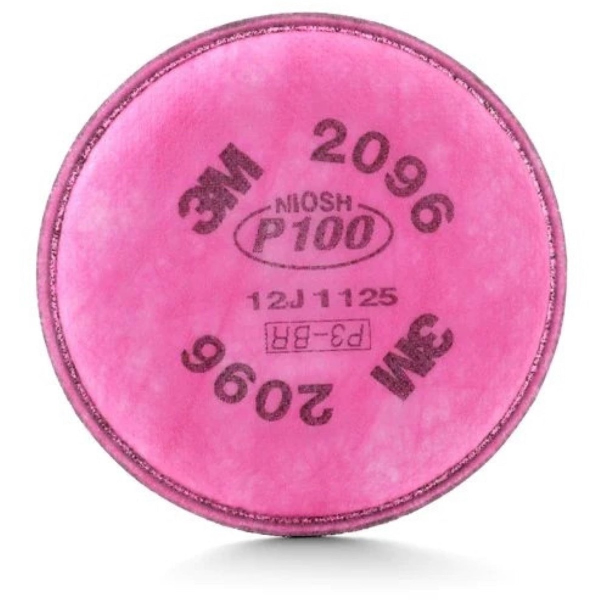 3M Particulate Filter 2096, P100, with Nuisance Level Acid Gas Relief - Magenta