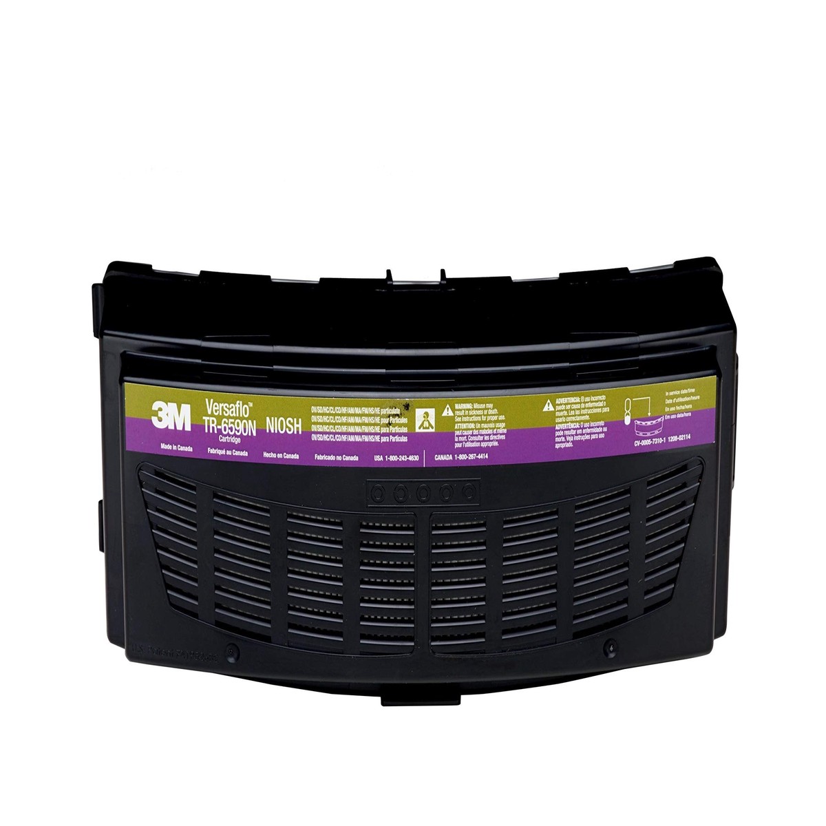 3M Versaflo TR-6590N Multi-Gas/HE Cartridge,Black