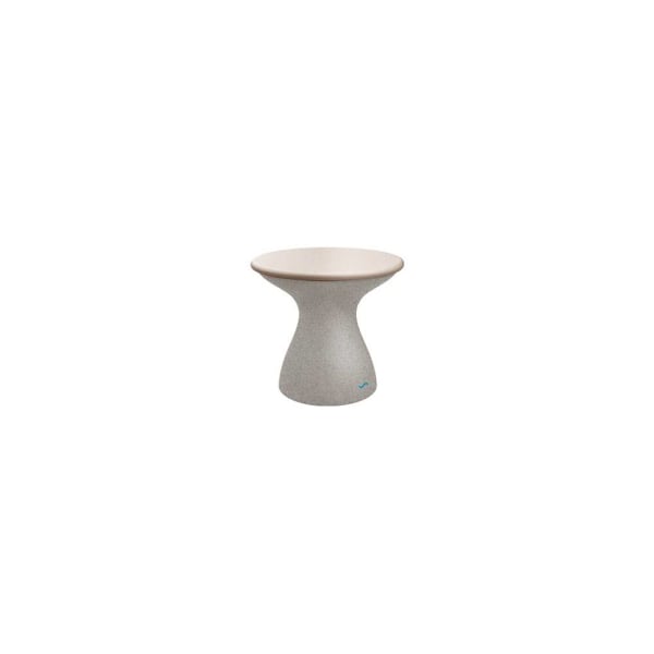 Ledge Lounger™ Autograph Standard Side Table-Sandstone Base-Cloud Lid