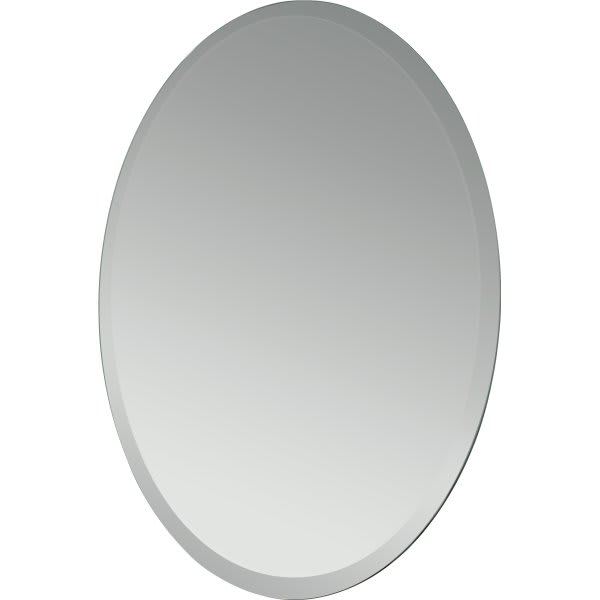 Seasons 21w X 31 In. Beveled Edge Oval Wall Mirror With Mounting Clips