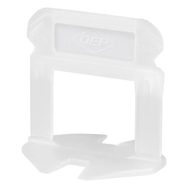 QEP Lash XL Tile Leveling System Clips For 1/16" Grout (100 Pack)