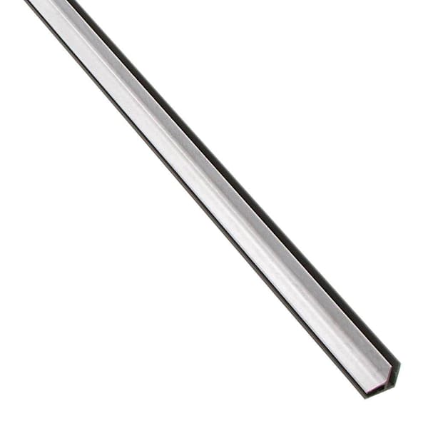 Palisade 94" Vinyl Backsplash Inside Corner Trim, Polar Frost, Package Of 5
