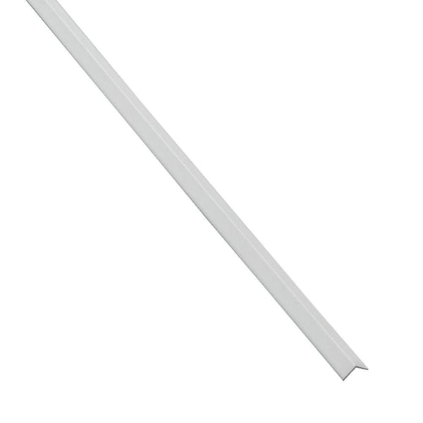Palisade 94" Vinyl Backsplash L-Trim, Dusty Pearl, Package Of 5