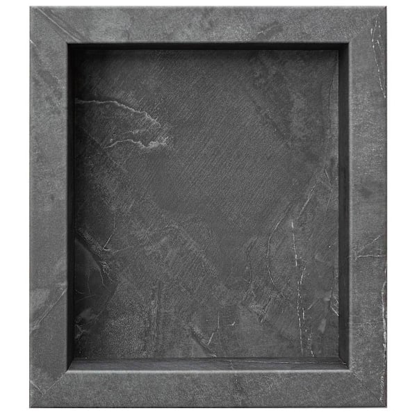 Palisade Shower Niche Insert, 15.5" X 17.5" X 3.75", Cracked Slate
