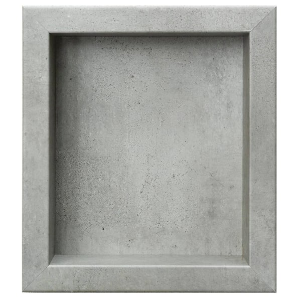 Palisade Shower Niche Insert, 15.5" X 17.5" X 3.75", Frost Nickel