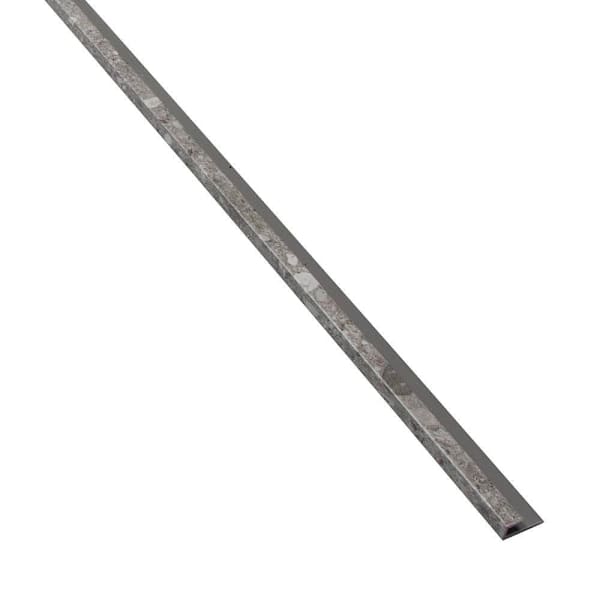 Palisade 94" Vinyl Backsplash J-Trim, Smoky Sky, Package Of 5
