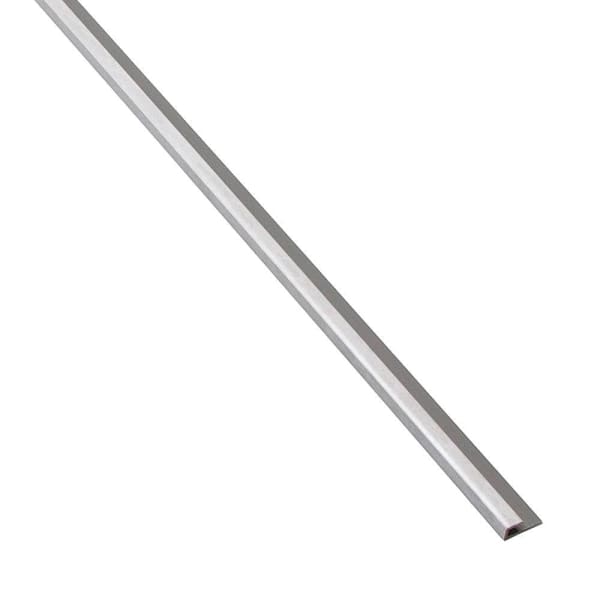 Palisade 94" Vinyl Backsplash J-Trim, Polar Frost, Package Of 5