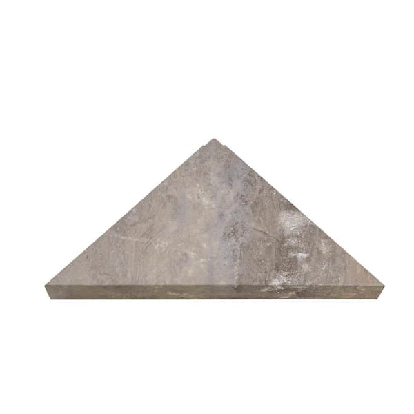 Palisade Vinyl Corner Shower Shelf, 14.56" X 7.12", Venetian Marble