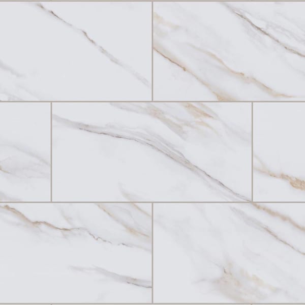 Lifeproof Camrose Carrara 11.9 In. X 23.8 In. Vinyl Tile Flooring, Case Of 9