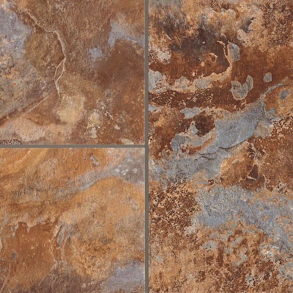 Armstrong Flooring Alterna Allegheny Slate, Copper Mountain, 12"X24", Case Of 24
