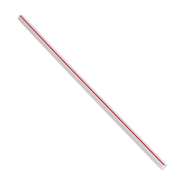 Bunzl J775rwxu12 Jumbo Straw Wht/Red7.75" Boxed Unwrapped Case Of 12000