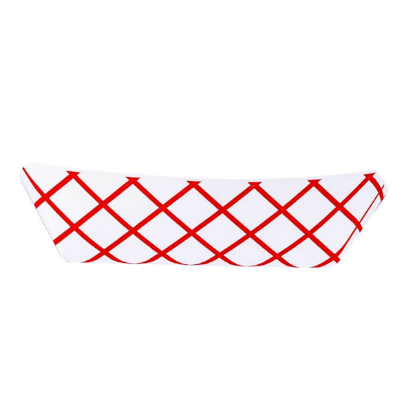 Bunzl J250 Food Tray 2.5-Lb Red Chkpaper Clay Coated #250 Case Of 500