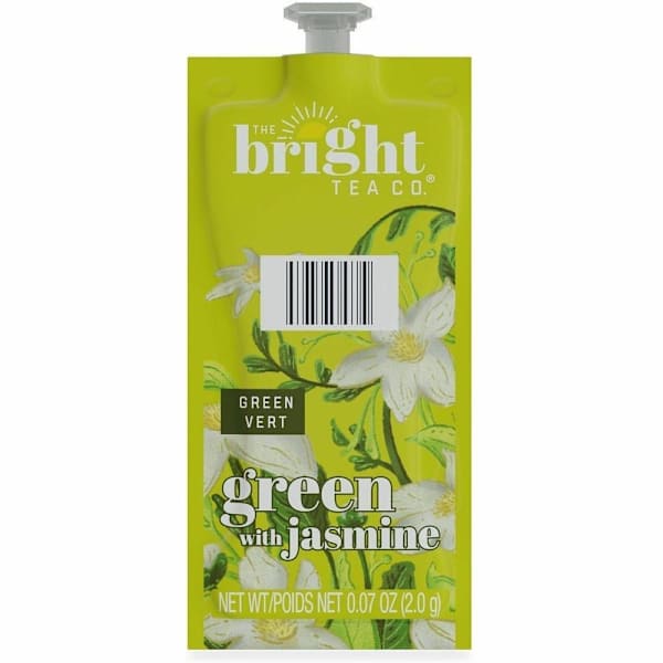 Lavazza Flavia Bright Tea CO Green Tea With Jasmine Freshpacks, Package Of 40
