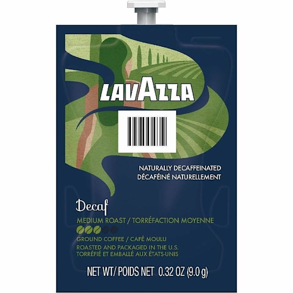 Lavazza Flavia Natural Decaffeinated Medium Roast Coffee Freshpack Package Of 76