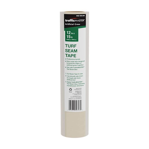 TrafficMASTER Artificial Grass Turf Seam Tape Roll, 1' X 15', White
