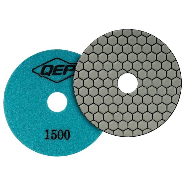 QEP Xtreme 4" Dry Polishing Pad For Grinders, 1500 Grit