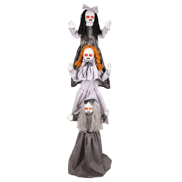 Haunted Hill Farm 5' 9" Triple Zombie Girls