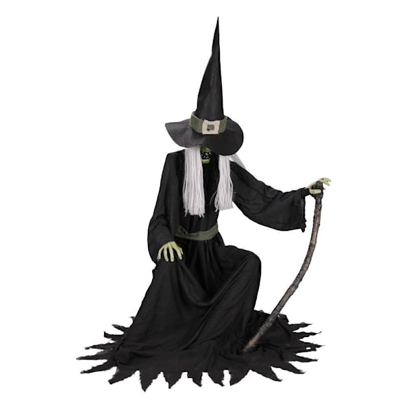 Haunted Hill Farm 4.3' Sitting Witch
