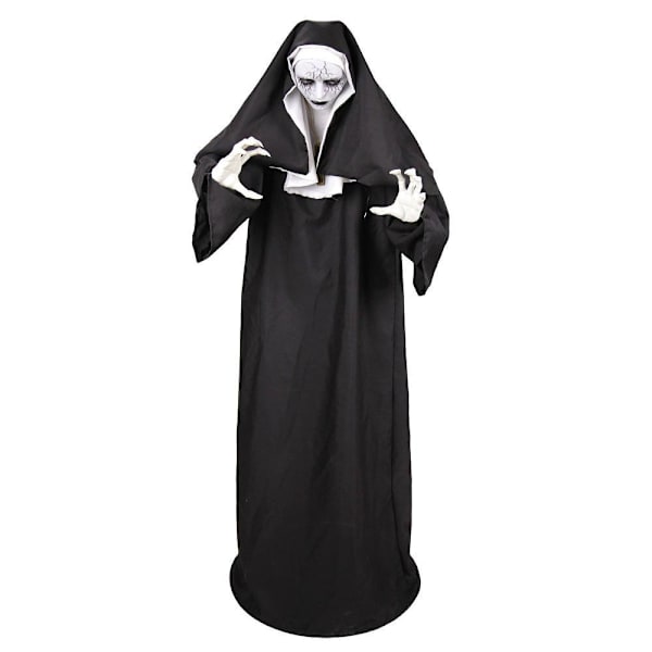 Haunted Hill Farm 5.4' Standing Jump Scare Nun