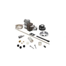 Robertshaw 4350-027 1/4" Commercial Gas Thermostat Valve 250°F-550°F Pipe 48" Capillary