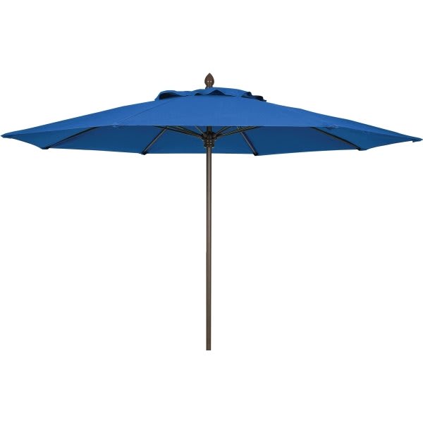 Fiberbuilt Umbrellas 9' Lucaya Wind Resistant Patio Umbrella, Pacific Blue