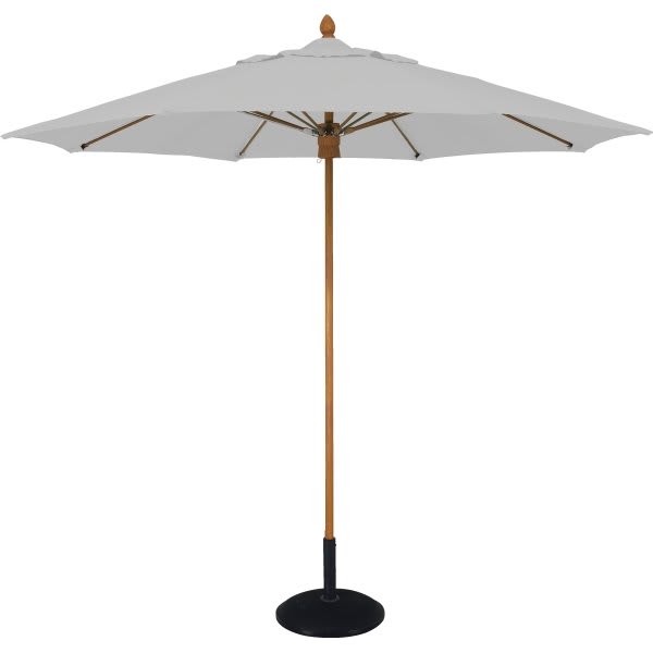 Fiberbuilt Umbrellas 9' Bridgewater Contract Patio Umbrella, Natural White