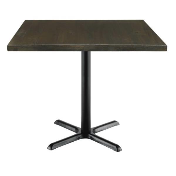 Kfi Seating Urban Loft 42 X 42 X 29 In Square Vintage Wood Break Room Table (Espresso)