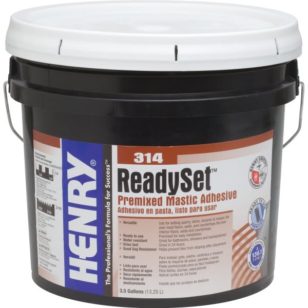 Henry 314Premixed Adhesive 3.5 Gallon