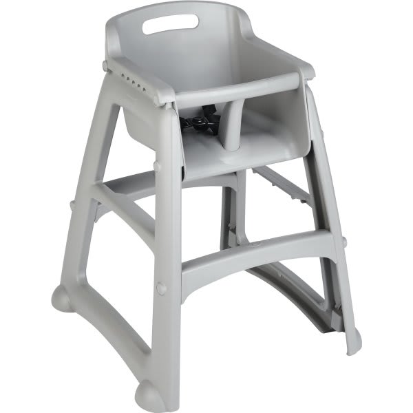 Rubbermaid Commercial Youth Ready-To-Assemble High Chair (Platinum)