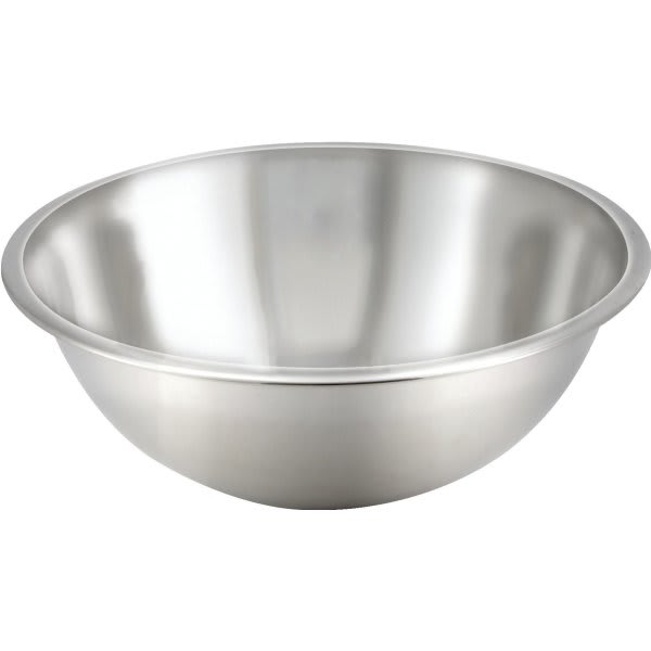 Winco 3 Quart Stainless Steel Mixing Bowl, Package Of 12