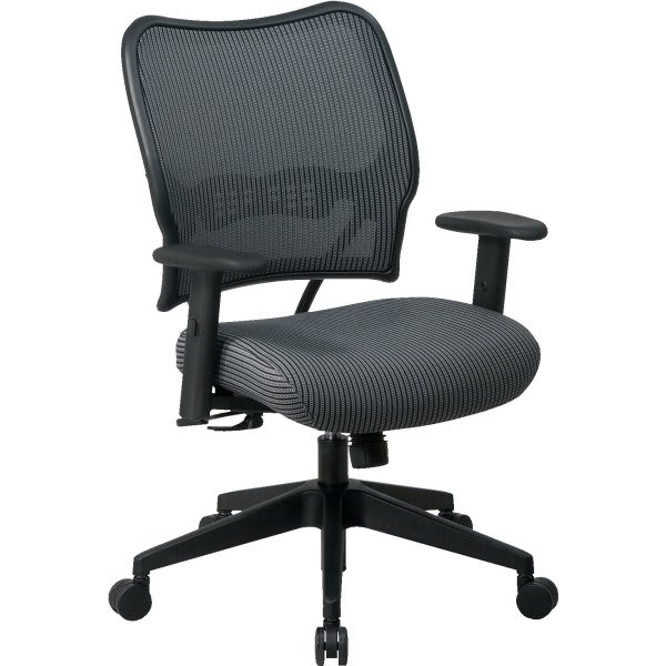 Office Star Products Space Seating Charcoal Veraflex Back And Fabric Chair
